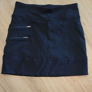 Athleta Navy Mini Active Skort with Zip Pockets